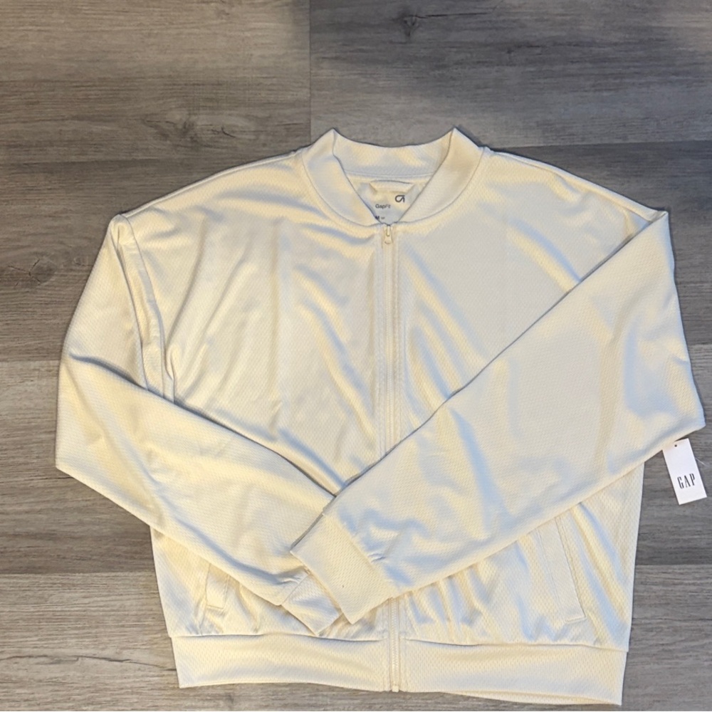 GAP Off-White Zip-Up Jacket